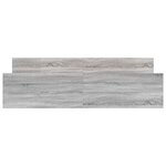 vidaXL Cadre de lit sans matelas sonoma gris 200x200 cm