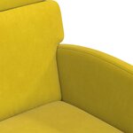 vidaXL Chaises de salle à manger 2 Pièces Jaune 58 x 65 x 98 cm Velours