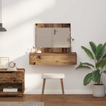 vidaXL Table de Toilette Marron 83 x 40 x 70 cm Bois d'ingénierie