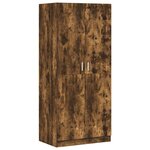 vidaXL Garde-robe Chêne fumé 80x52x180 cm Bois d'ingénierie