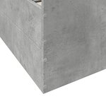 vidaXL Cadre de lit et tiroirs gris béton 120x200 cm bois d'ingénierie