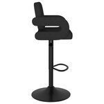 vidaXL Tabourets de bar lot de 2 noir tissu