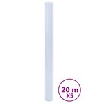 vidaXL Films pour fenêtre 5 Pièces statique dépoli gris PVC