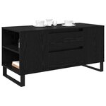 vidaXL Table basse Chêne noir 102 x 44 5 x 50 cm Bois d'ingénierie