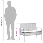 vidaXL Salon de jardin avec coussins 4 Pièces beige résine tressée