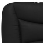 vidaXL Coussin de tête de lit noir 80 cm similicuir
