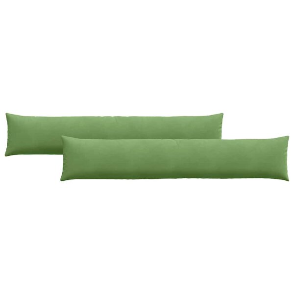 vidaXL Coussins de canapé 2 Pièces Vert clair 200 x 40 cm