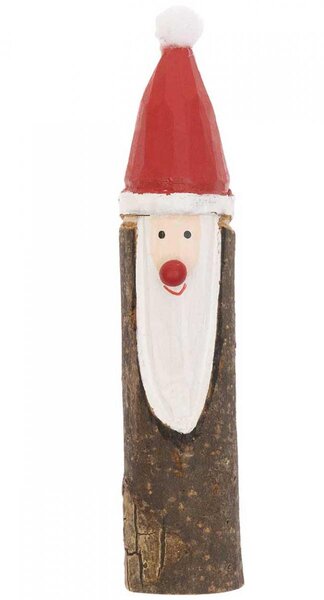 Figurine père noel en bois 2 5 x 12 5cm