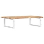 vidaXL Étagère de vasque murale acier et bois massif d'acacia