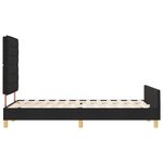 vidaXL Cadre de lit noir 120x190 cm en tissu