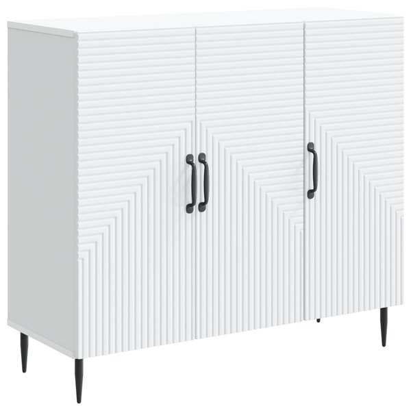 vidaXL Buffet Blanc 89 x 34 5 x 80 cm Bois d'ingénierie