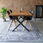 Tapis noir et blanc 200 x 300 cm