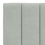 vidaXL Cadre de lit sans matelas Hanko gris clair 140x190 cm velours