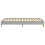 vidaXL Cadre de lit sans matelas gris clair 120x190 cm tissu