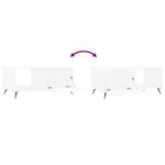 vidaXL Table basse blanc 90x50x40 cm bois d'ingénierie