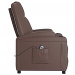 vidaXL Fauteuil Marron Similicuir