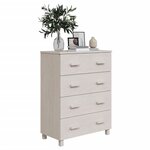 vidaXL Buffet HAMAR Blanc 79x40x103 5 cm Bois massif de pin