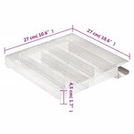vidaXL Générateur de fumée froide 5 chambres 27 cm acier inoxydable