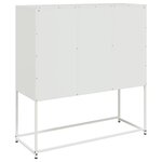 vidaXL Buffet blanc 100 5x39x107 cm acier