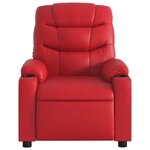 vidaXL Fauteuil inclinable Rouge Similicuir