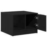 vidaXL Table basse Chêne noir 50 x 50 x 36 cm Bois d'ingénierie