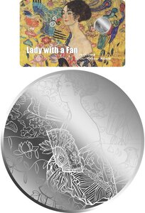 Pièce de monnaie en Argent 1 Dollar g 0.062 (1/500 oz) Millésime 2026 LADY WITH A FAN 1/500 (PRÉCOMMANDE)