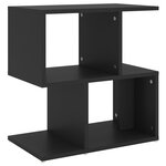vidaXL Table de chevet noir 50x30x51 5 cm bois d'ingénierie