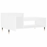 vidaXL Table basse Blanc 100x50x45 cm Bois d'ingénierie