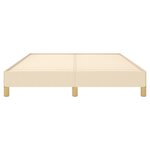 vidaXL Cadre de lit sans matelas crème 140x200 cm tissu