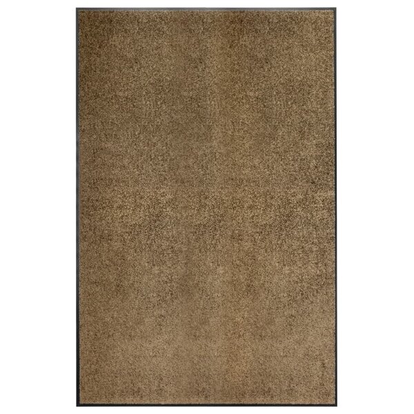 vidaXL Paillasson lavable Marron 120x180 cm