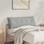 vidaXL Coussin de Dos Gris clair 120 x 50 cm Tissu en microfibre