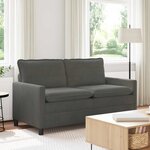 vidaXL Canapé Gris foncé 156 x 81 x 87 5 cm Tissu