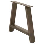 vidaXL Pieds de table basse en forme de A  2 pièces  60 x (42-43) cm  acier