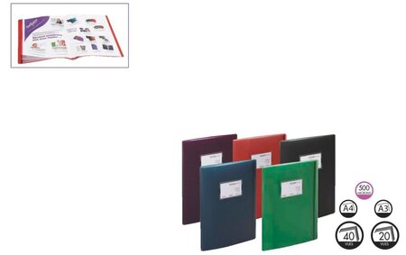 Protège-documents FUSION pour A3 ou A4 Format A4 Coloris Translucides  Aléatoire SNOPAKE - La Poste