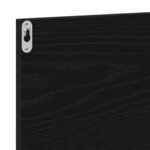 vidaXL Étagère Miroir Chêne noir 90 x 10 5 x 37 cm Bois d'ingénierie