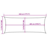 vidaXL Voile d'ombrage 160 g/m² Anthracite 2x4 5 m PEHD