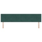 vidaXL Tête de Lit Capitonnée Vert Foncé 100 cm Velours