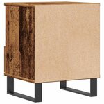 vidaXL Tables de chevet 2 Pièces vieux bois 40x35x50 cm bois d’ingénierie