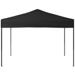 vidaXL Tente de réception pliable Noir 3x3 m