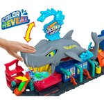 Mattel HTN82 - Hot Wheels City-Station De Lavage Requin Coffret Voiture