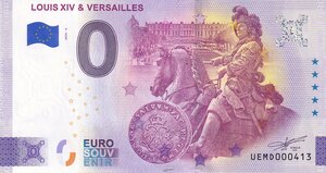 France 0 Euro Souvenir - Louis XIV et Versailles - 2025