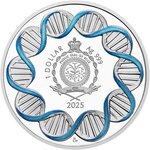 Pièce de monnaie en Argent 1 Dollar g 31.1 (1 oz) Millésime 2025 Human Body HEAD MUSCLES (PRÉCOMMANDE)