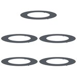 vidaXL Pot en Plastique Anthracite Plastique Grand Costaud Rond