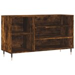 vidaXL Armoire à chaussures Chêne fumé 102x36x60 cm Bois d'ingénierie