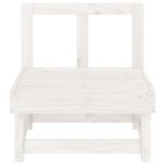 vidaXL Canapés centraux de jardin 2 Pièces blanc bois de pin massif