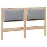 vidaXL Tête de lit Autre Marron 150 cm Bois massif en pin