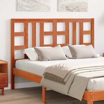 vidaXL Tête de lit cire marron 135 cm bois massif de pin