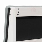 vidaXL Tête de lit capitonnée Gris clair 80 cm Pin massif