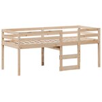 vidaXL Lit haut sans matelas 90x190 cm bois de pin massif