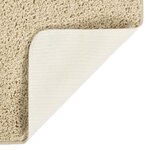 vidaXL Tapis shaggy antidérapant Crème 160x230 cm